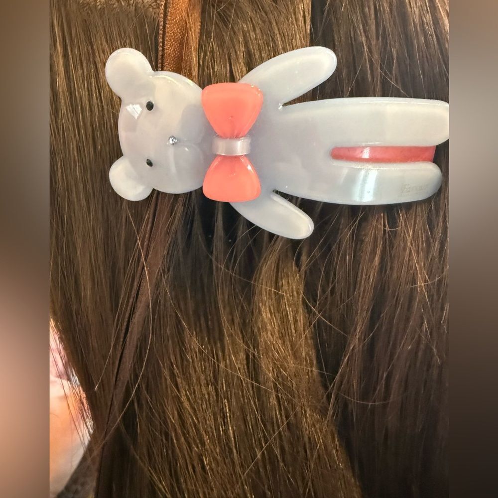 Cute Blue Teddy Bear Comb Hair Clip Hair - Picture 4 of 5